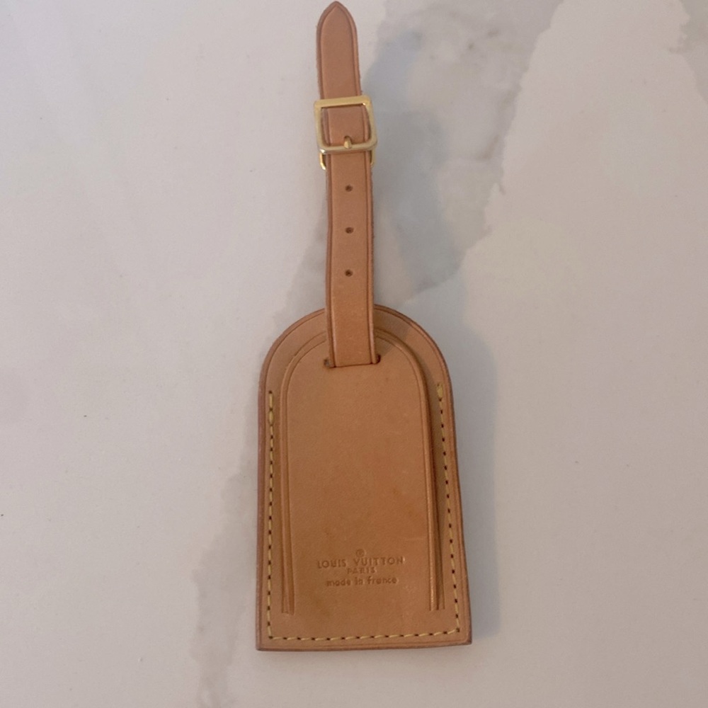Louis Vuitton Tan Luggage Tag